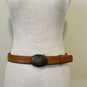 Stylish Brown Leather Belt
